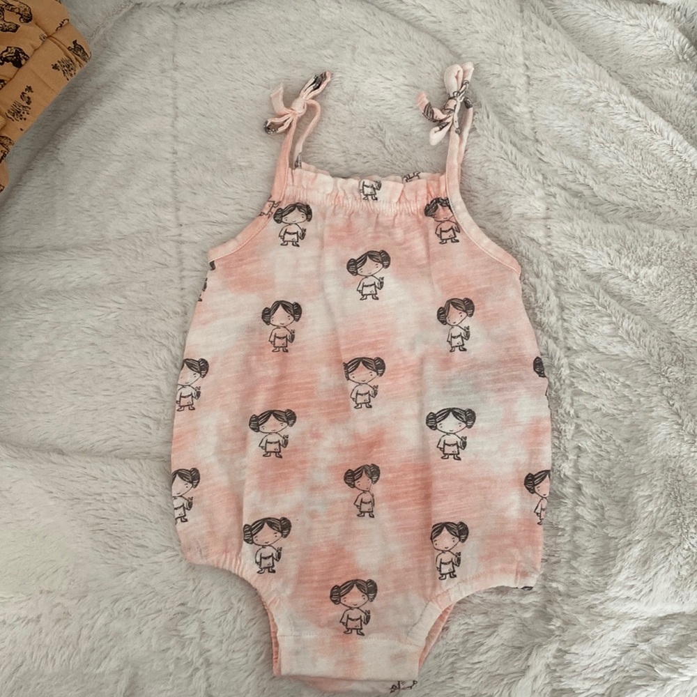 Star Wars baby girl tank romper